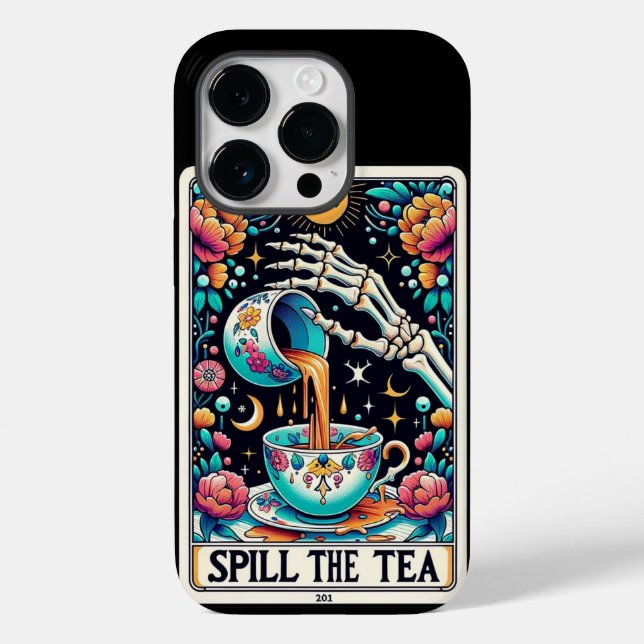 Spill the Tea Tarot Card Collection Case-Mate iPhone Case (Back)