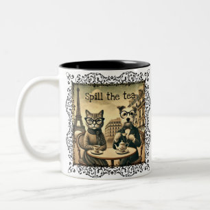 Spill the tea Two-Tone coffee mug