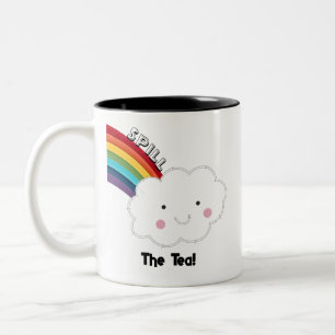 Spill the tea Two-Tone coffee mug