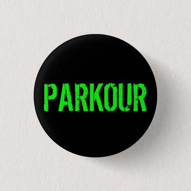 Spilla Parkour 3 Cm Round Badge (Front)
