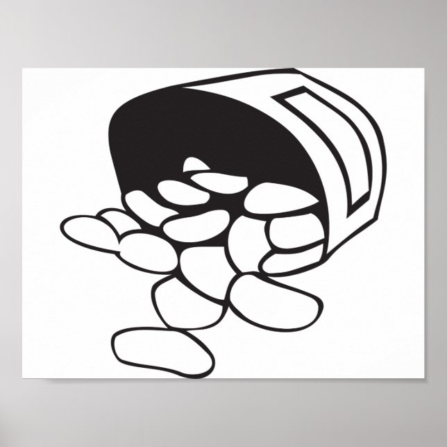 Spilled Beans From A Bag Poster (Front)