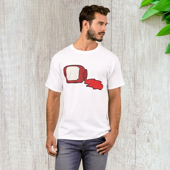 Spilled Jam Cute Red Jelly Jar  T-Shirt (Creator Uploaded)