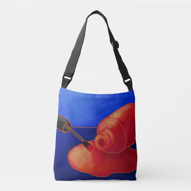 Spilled Nail Polish Nail Tech Tote Bag (Front)