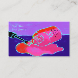 Spilled Polish Nail Tech Business Card