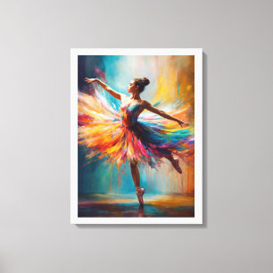 Spilling Paints Dance Canvas Print