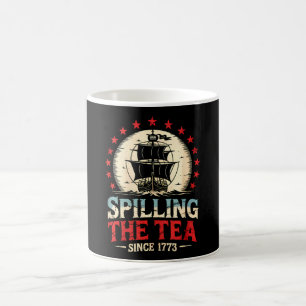 Spilling The Tea Since 1773 4th Of July US Vintage Coffee Mug