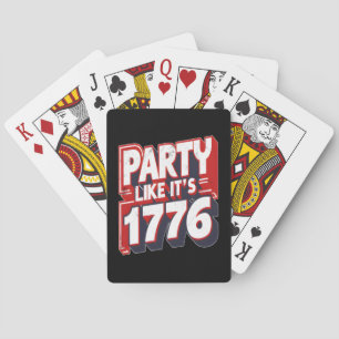 Spilling The Tea Since 1773 Funny American History Playing Cards