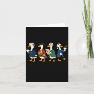 Spilling The Tea Since 1773 Funny Goose Card