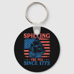 Spilling The Tea Since 1773 History Teacher 4th Of Key Ring