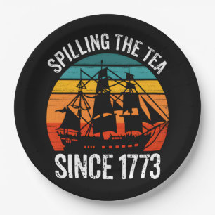 Spilling The Tea Since 1773 Paper Plate