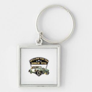 Spilling The Tea Since 1773 Premium Key Ring