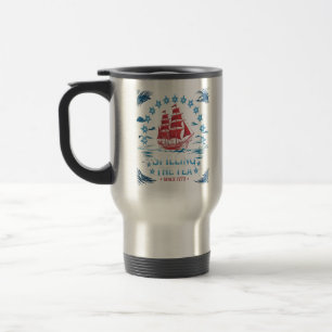 Spilling The Tea Since 1773 Red White Blue Funny 4 Travel Mug