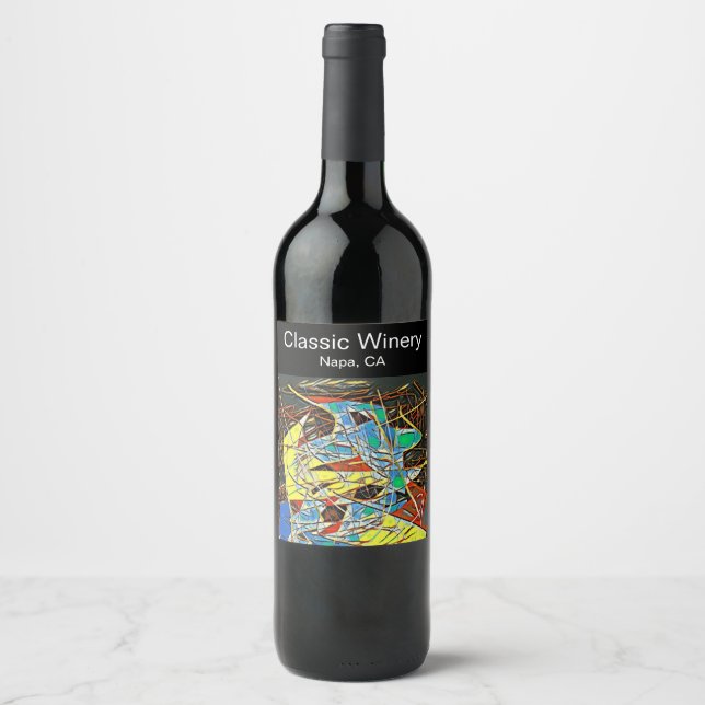 Spillpeace Original Design 1 Series   Wine Label (Front)