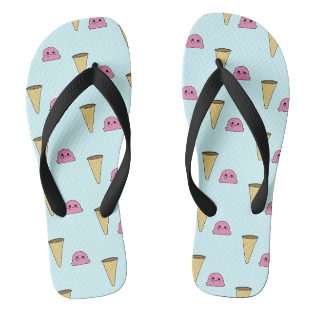 Spilt Ice Cream Flip Flops (Footbed)
