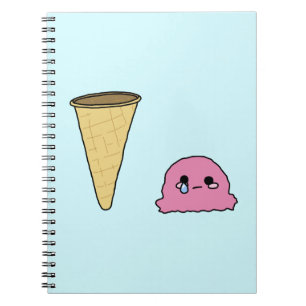 Spilt Ice Cream Notebook