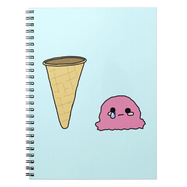 Spilt Ice Cream Notebook (Front)