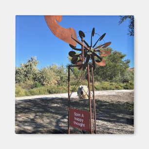 Spin a Happy Thought, Funny Sign Magnet