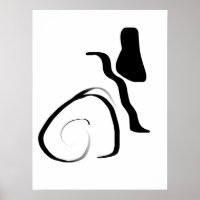 Spin Cycle: Abstract Black & White