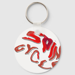 Spin Cycle Key Ring
