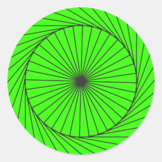 spin fan classic round sticker