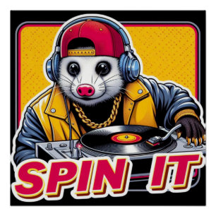 SPIN IT-OPOSSUM DJ 3 POSTER
