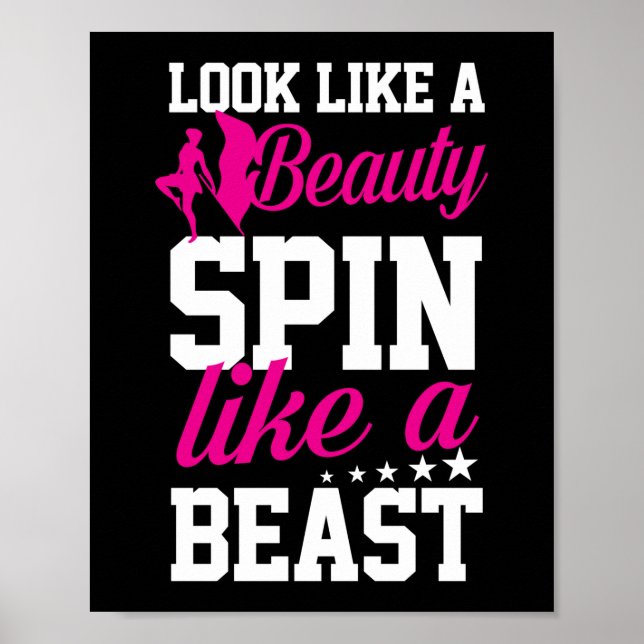 Spin Like A Beast Colour Guard Marching Band Poster (Front)