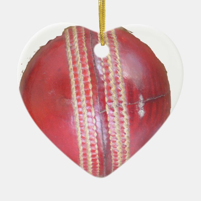 Spin Master's Sphere: A Fun Left Spin Cricket Ball Ceramic Tree Decoration (Front)