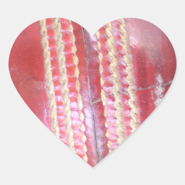 Spin Master's Sphere: A Fun Left Spin Cricket Ball Heart Sticker (Front)