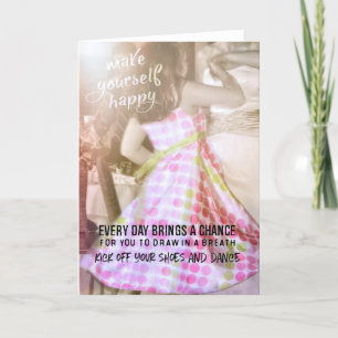SPIN ROUND Greeting Card