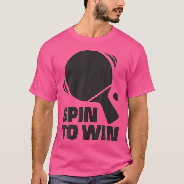 Spin To Win Pingpong Outfit Table Tennis Player Ta T-Shirt (Front)
