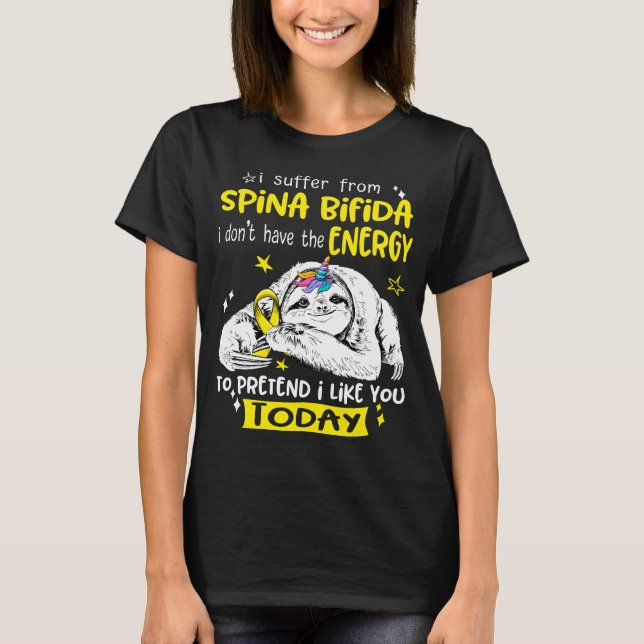 Spina Bifida Awareness Month Ribbon Gifts T-Shirt (Front)