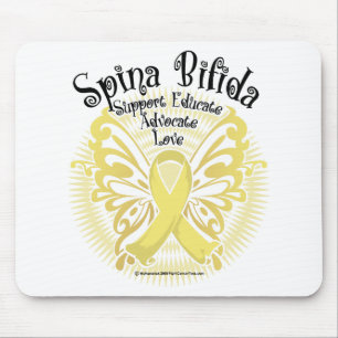 Spina Bifida Butterfly 3 Mouse Mat
