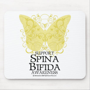 Spina Bifida Butterfly Mouse Mat