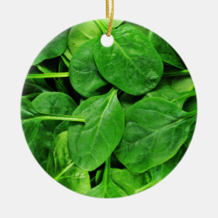 Spinach Ceramic Tree Decoration