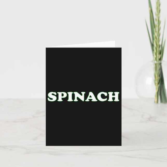 Spinach Halloween Costume Pretend I'm Spinach  Card (Front)
