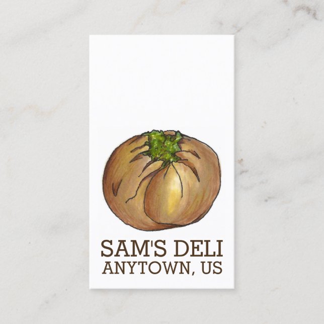 Spinach Knish Jewish Deli Food Cooking Restaurant Business Card (Front)