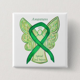 Spinal Cord Injury Angel Awareness Ribbon Pins