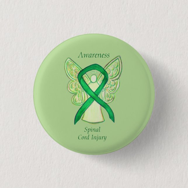 Spinal Cord Injury Angel Awareness Ribbon Pins (Front)