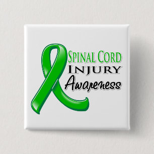 Spinal Cord Injury Awareness Ribbon 15 Cm Square Badge