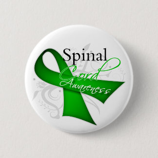 Spinal Cord Injury Awareness Ribbon 6 Cm Round Badge