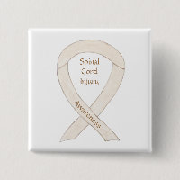 Spinal Cord Injury Awareness Ribbon Button Pins