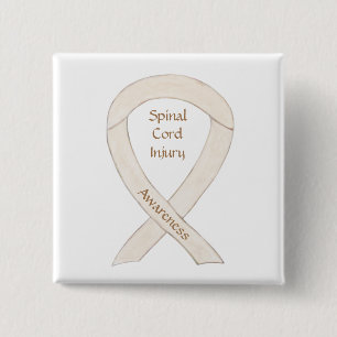 Spinal Cord Injury Awareness Ribbon Button Pins