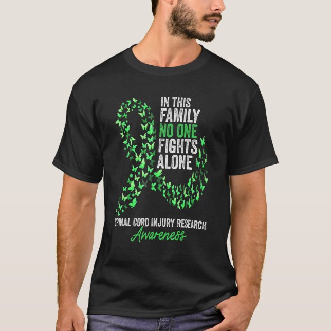 Spinal Cord Injury Research Awareness Month Green  T-Shirt (Front)
