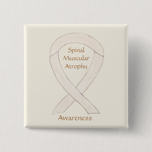Spinal Muscular Atrophy Awareness Ribbon Buttons (Front)