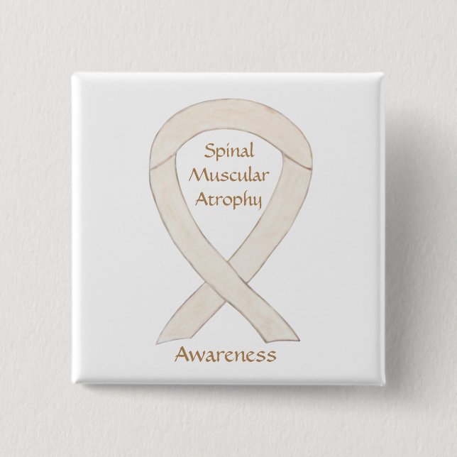 Spinal Muscular Atrophy Awareness Ribbon Buttons (Front)