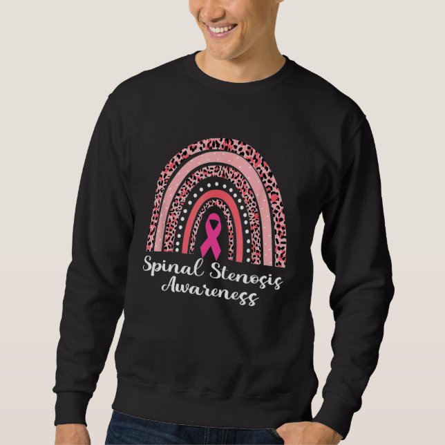 Spinal Stenosis Awareness Proud Fighter Spinal Ste Sweatshirt (Front)