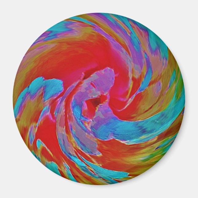 Spinart! Fluorescing Floral Magnet (Front)