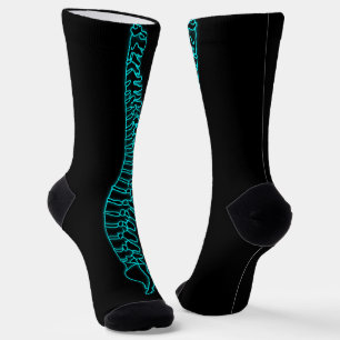 Spine Backbone Xray Chiropractor Doctor Socks