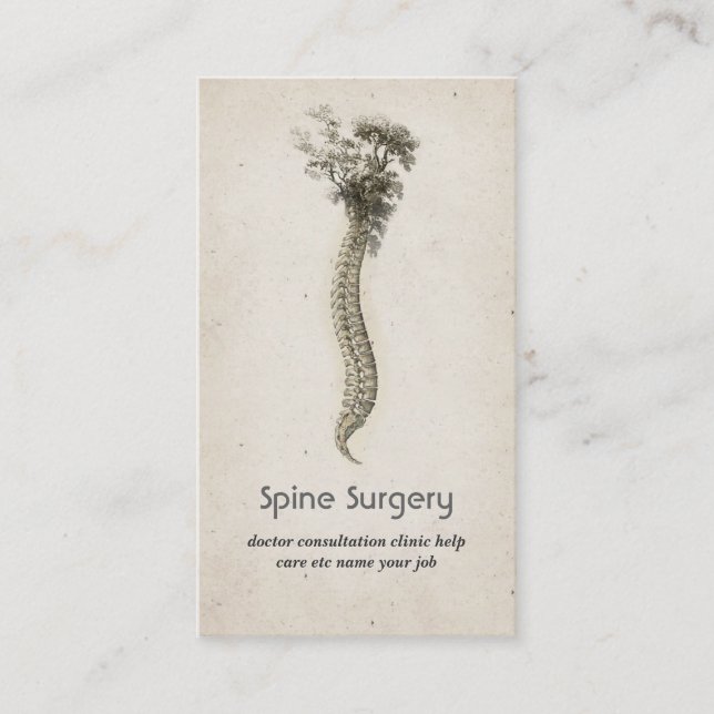 spine business card (Front)