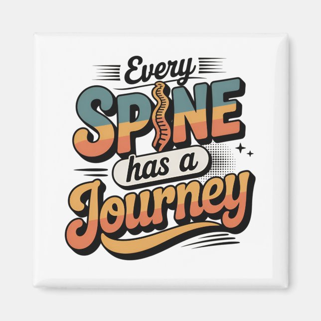 Spine Care Journey and Body Alignment Magnet (Front)